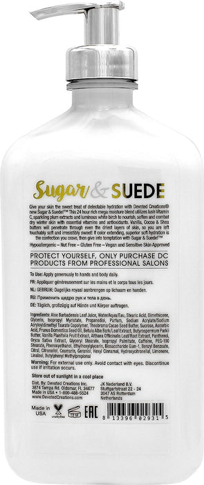 Devoted Creations Sugar & Suede Tanning Skin Moisturiser Cream - 540ml