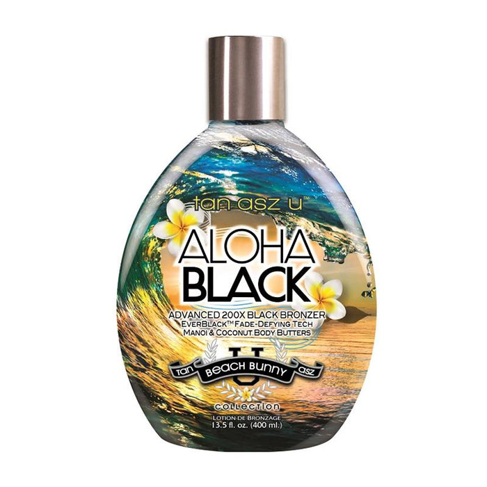 Tan Asz U Aloha Black Tanning Lotion Advanced 200x Black Bronzer 400ml