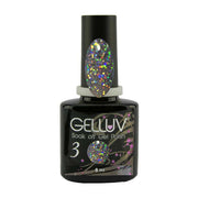 Gelluv Nail Polish Winter Rose Collection UV LED Soak Off Gel 8ml Grey Glitter