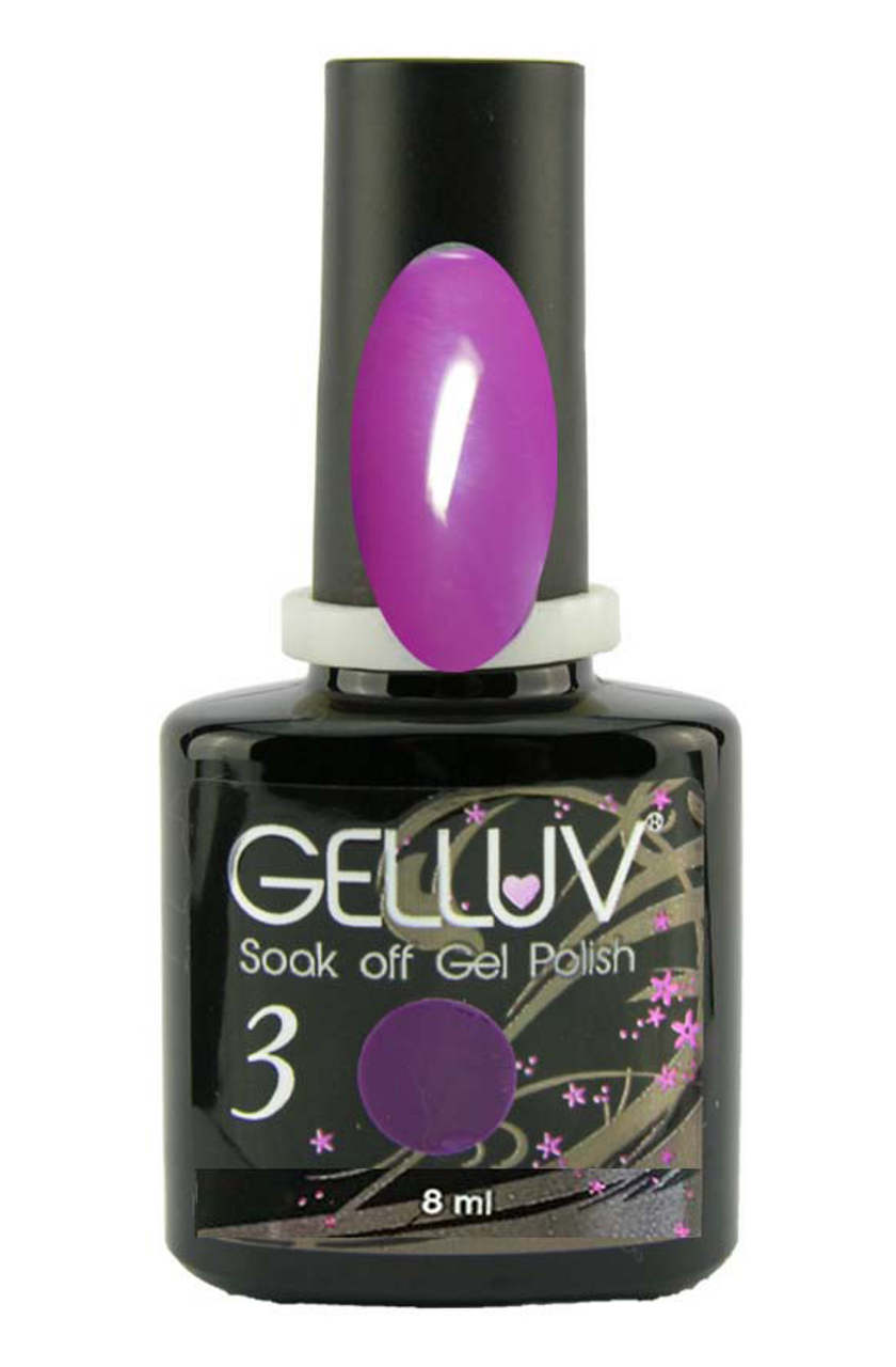 Gelluv Soak Off Gel Nail Polish Varnish - 8ml Bottles