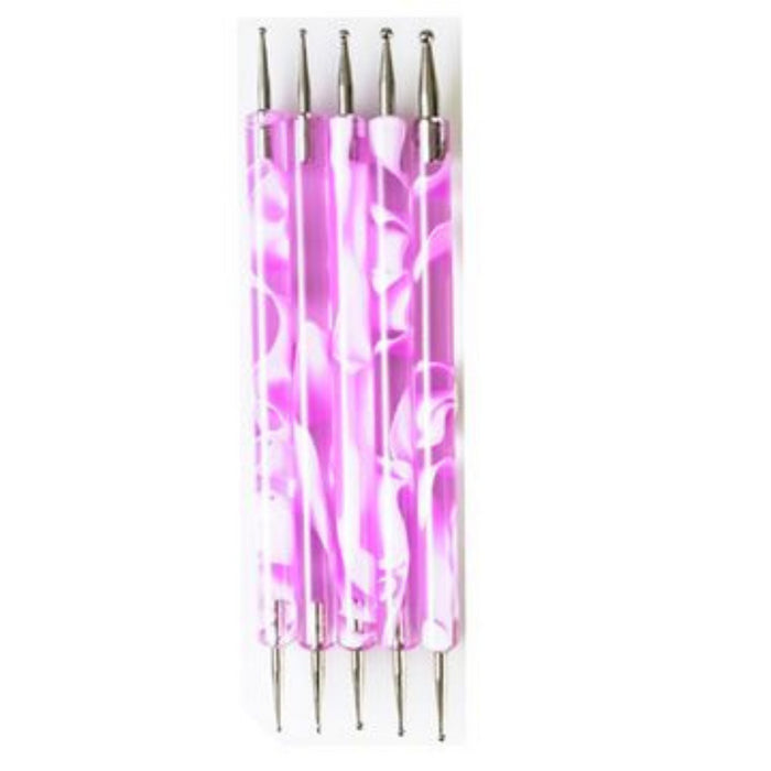 Gelluv Nail Art Dotting Tool Acrylique Dessin Peinture Design Stylo Brosses -58 Pièces