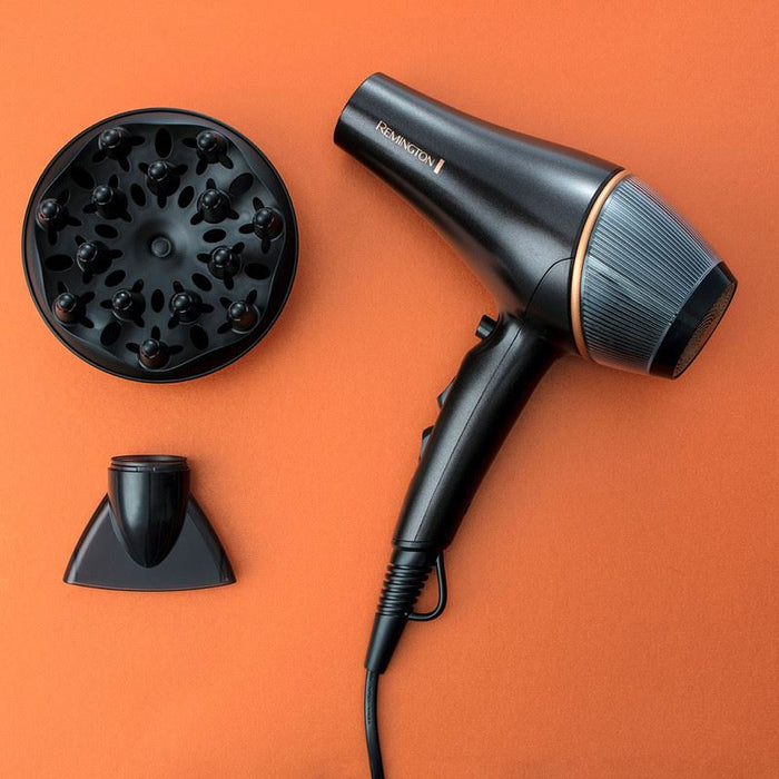 Remington AC Hair Dryer | Copper Radiance | 2200W |Diffuser