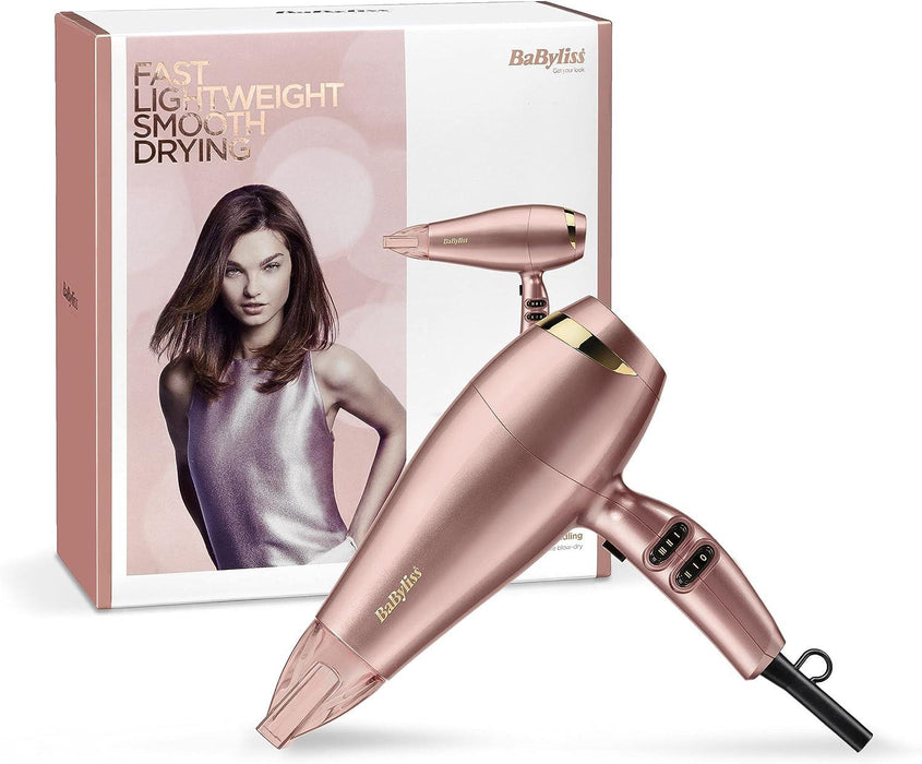 BaByliss Pro 5336U Hair Dryer Elegance 2100 Ionic Frizz Free - Fast Drying