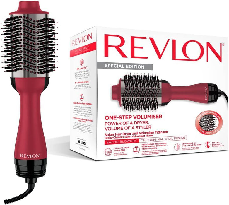 Revlon Hair Dryer and Volumiser Titanium Coating Quick Drying Home Salon Styling