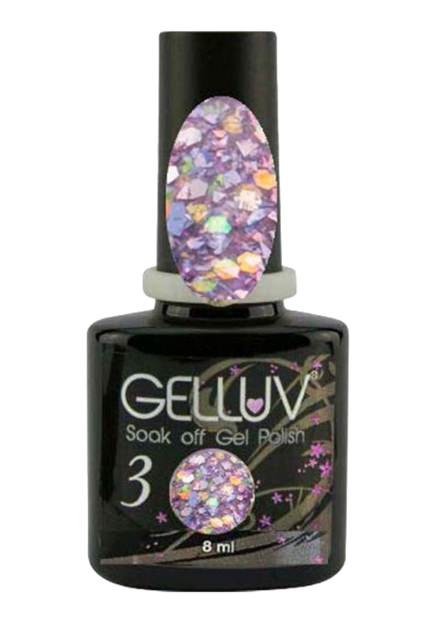 Gelluv Soak Off Gel Nail Polish Varnish Ice Queen Collection - 8ml