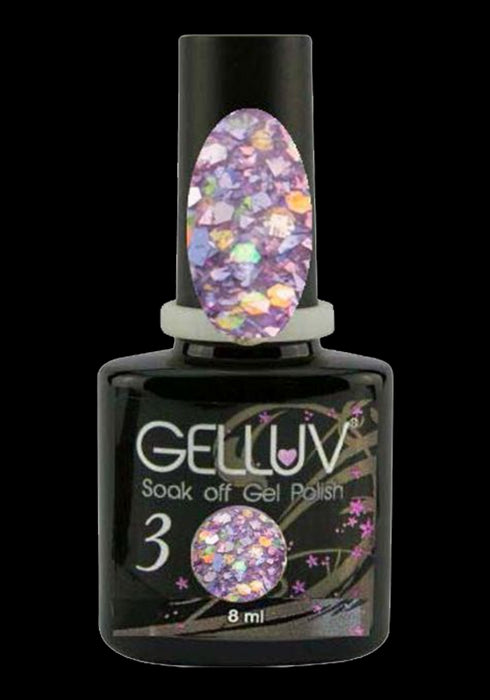 Gelluv Soak Off Gel Nail Polish Varnish Ice Queen Collection - 8ml