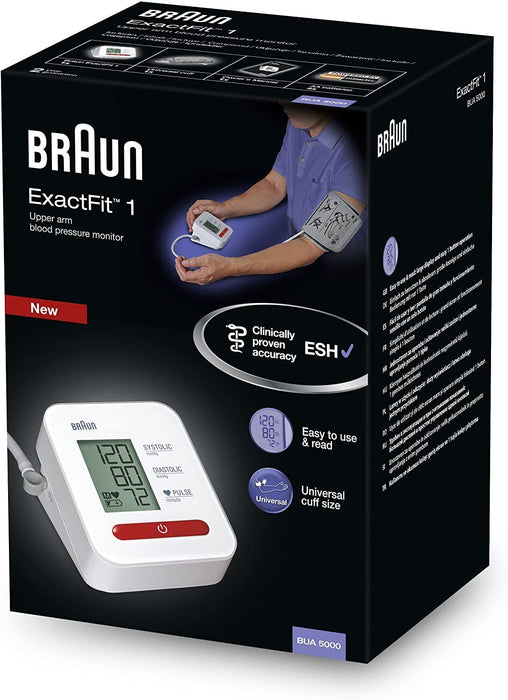 Braun BUA5000 Automatic Blood Pressure Monitor 1 Button Start - 22-42cm