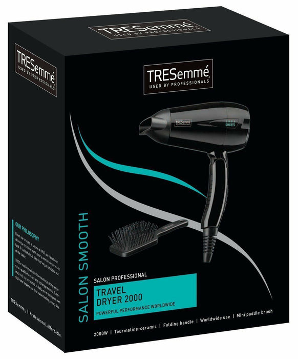 TRESemme 5549 Travel Ready Dual Voltage Powerful 2000W Ceramic Hair Dryer