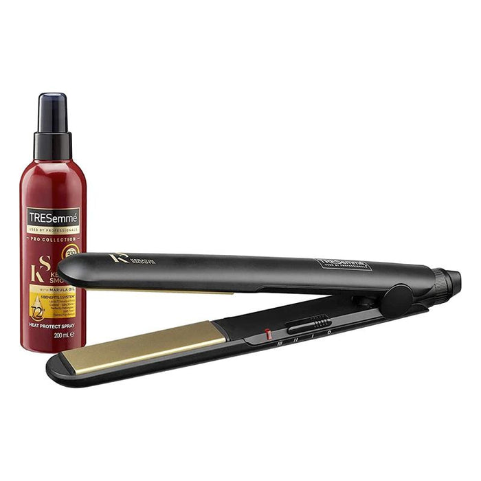 TRESemme 2066BU Hair Straightener Keratin Smooth 230 Styler With Spray