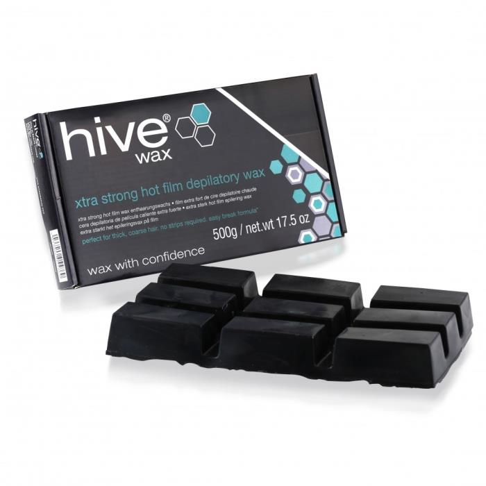 Hive of Beauty Waxing X Strong Hot Film Depilatory Wax Block 500g