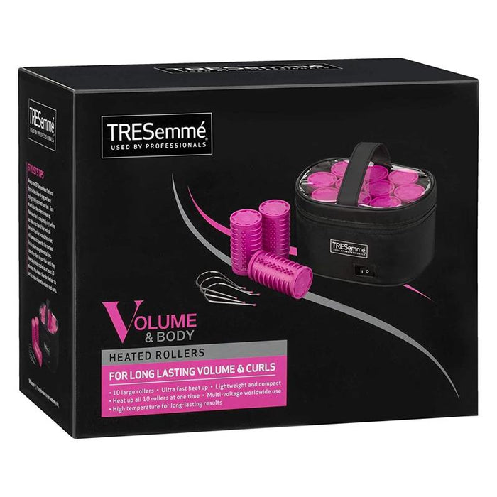 TREsemme 3039U 10 x 32mm Hair Volume Curlers & Rollers Set Compact Dual Voltage