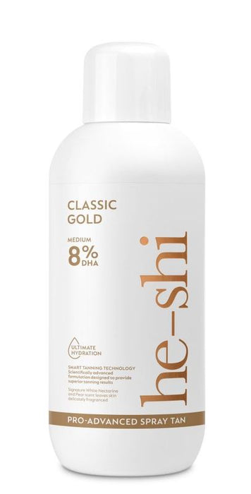 He-Shi Classic Gold (Medium) Tanning Lotion Spraytan 1 Litre