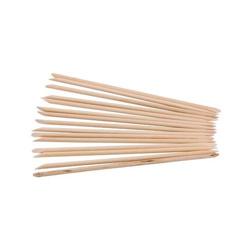Deo Manicure Cuticle Sticks Double Ended Birch Wood - 6" - Pack of 10