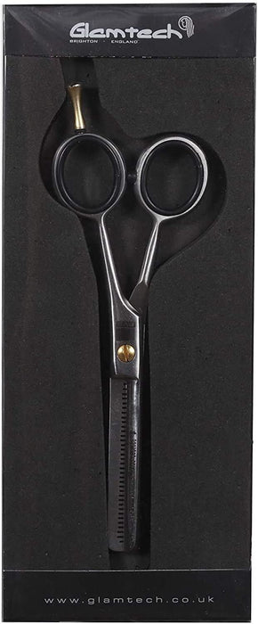 Glamtech Evo Steel/Black Scissors Barbers Stylists And Hairdressing