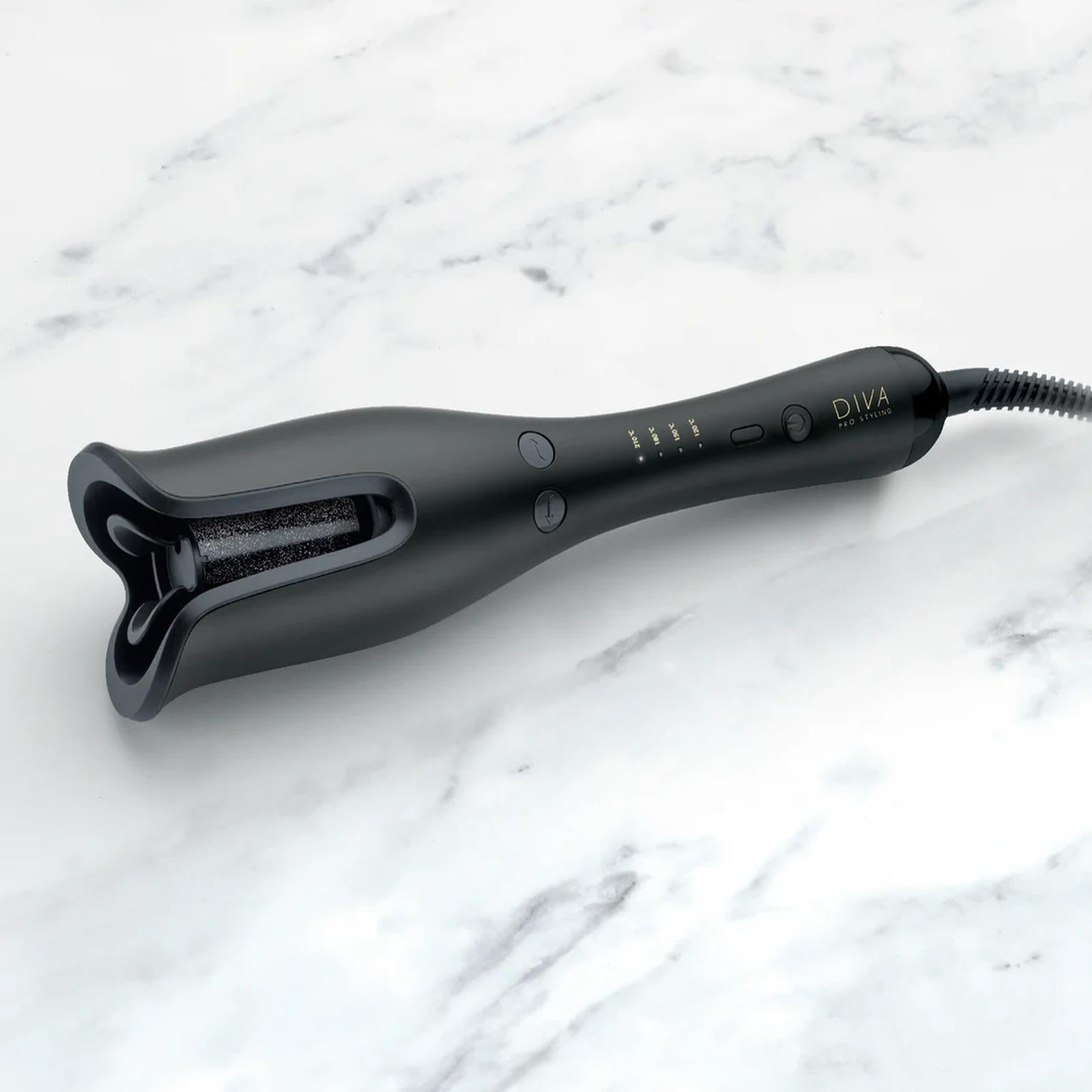 Diva Pro Precious Metals Gold Dust Auto Hair Curler Ceramic + MAK Barrel