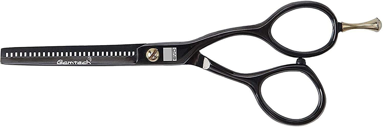 Glamtech Professional Thinning Scissor 5.5 Inches Barber Saloon - Black