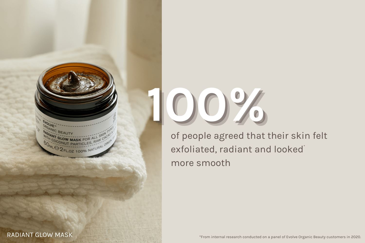 Evolve Beauty Organic Radiant Glow Mask For All Skin Types