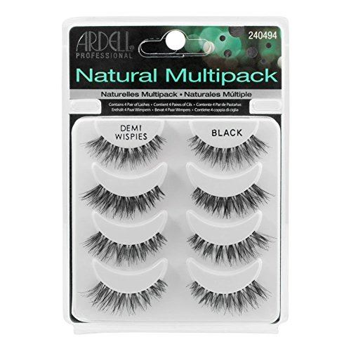 Ardell Natural Multipack Demi Wispies Black Easy To Apply Full False Eye Lashes