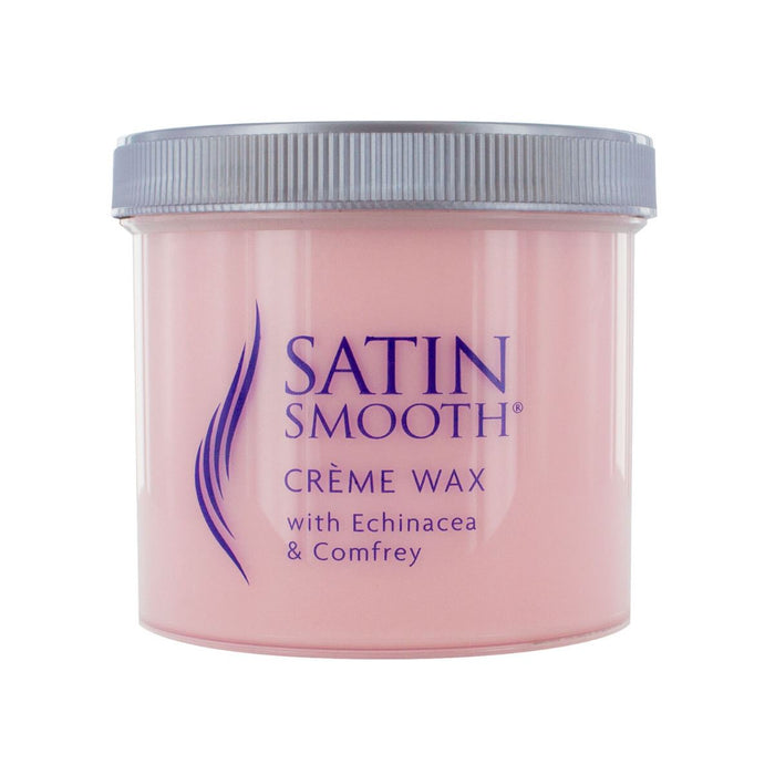 Satin Smooth Pink Creme Wax Waxing Lotion Echinecea & Comfrey 425g