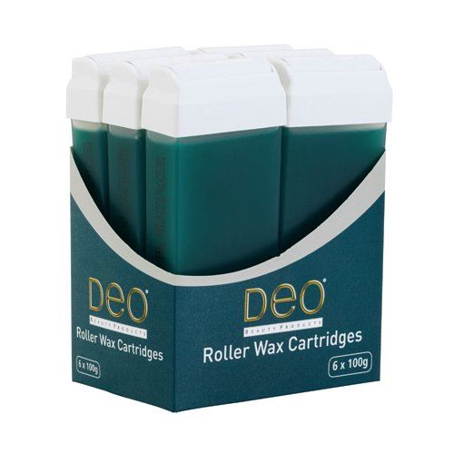 Deo Tea Tree Roller Wax Cartridge 100ml Lotions Roll On Waxing - 6 Pack