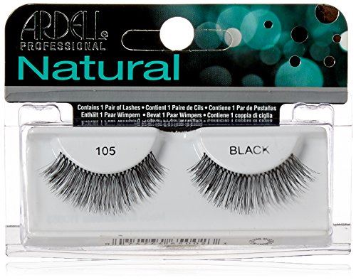 Ardell Natural 105 Black Easy To Apply Full False Eye Lashes