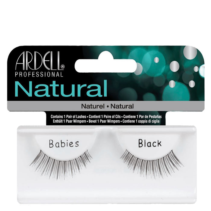 Ardell Natural Babies Black Easy To Apply Full False Eye Lashes