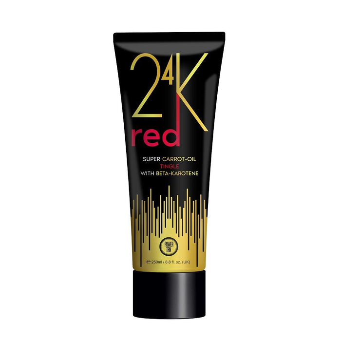 Power Tan 24K Red Super Carrot Oil Tanning Lotion Triple Tingle Action