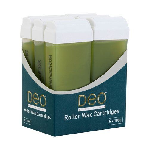 Deo Aloe Vera Roller Wax Cartridge 100ml Lotions Roll On Waxing - 6 Pack