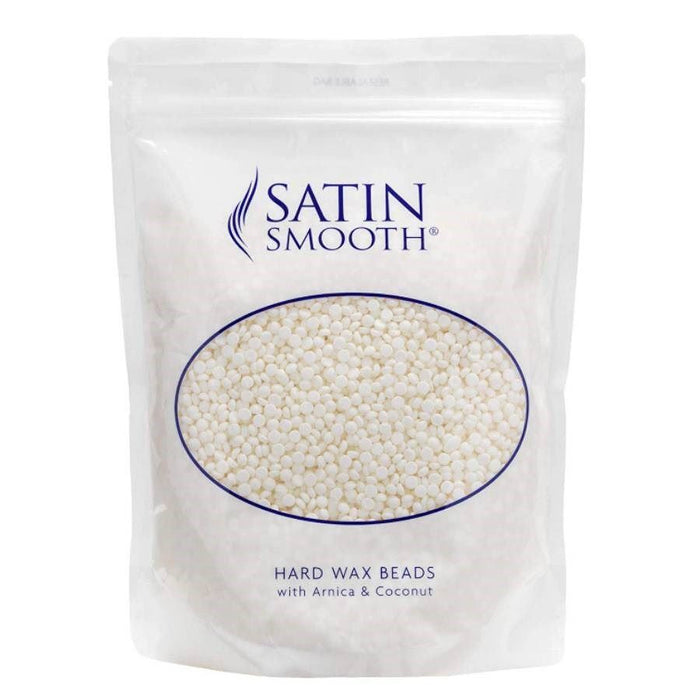 Satin Smooth Pure White Hard Wax Pellets With Arnica & Coconut x 3