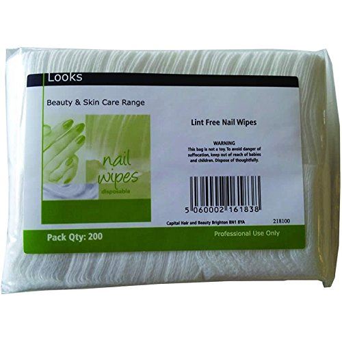 DEO Disposable Salon Nail Wipes Lint Free - Pack of 200