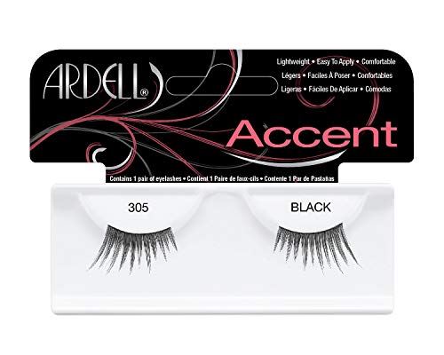Ardell Accent 305 Black Easy To Apply Full False Eye Lashes