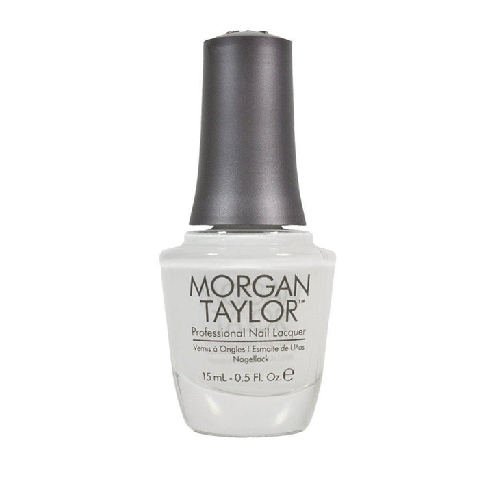 Morgan Taylor All White Now Luxury Smooth Long Lasting Nail Polish Lacquer