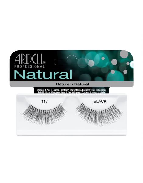 Ardell Natural 117 Black Easy To Apply Full False Eye Lashes