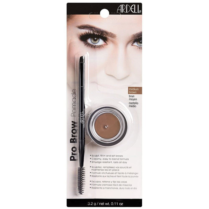 Ardell Pro Eyebrow Pomade With Brush - Medium Brown