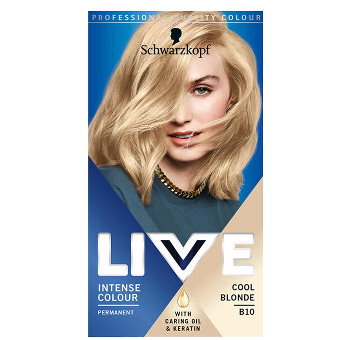 Schwarzkopf Live Intense Color B10 Coloration Permanente Blond Froid x 3
