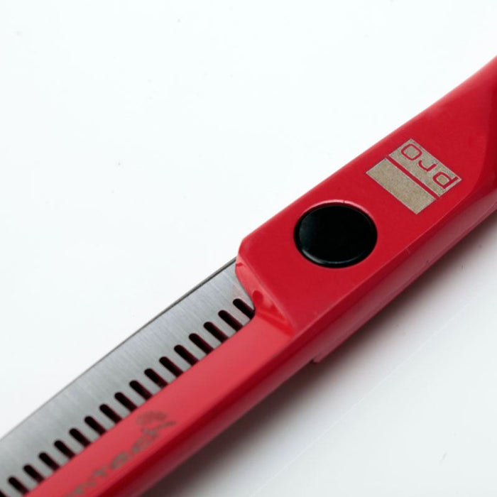 Glamtech Barber Stylist Hairdressing thinning Scissors Red 5.75 inch