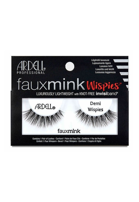 Ardell Faux Mink Demi Wispies Eye Lashes Knot Free Invisiband