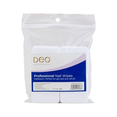 DEO Disposable Salon Nail Wipes Melt Blown Lint Free - Pack of 200