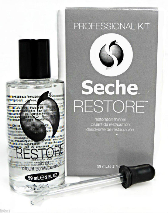 Seche Restore Nail Lacquer Restoring Thinner For Dry Or Thick Varnish Pro Kit
