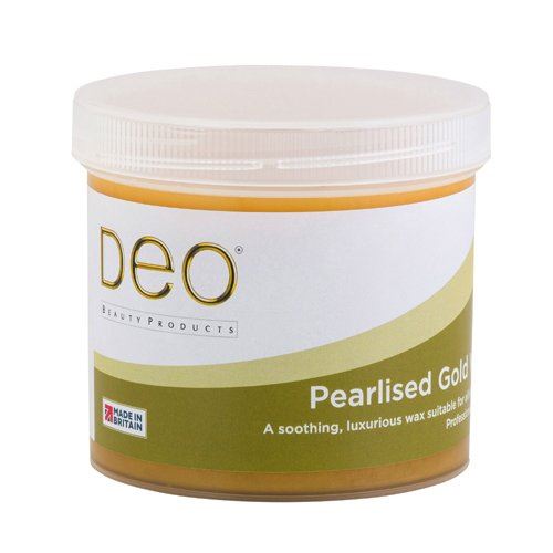 Deo Pearlised Gold Wax Lotion Premium Waxing 425g Pot