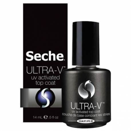 Seche Ultra-V UV Activated Durable Long Wearing High Gloss Nail Top Coat - 14ml