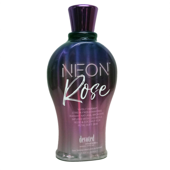 Devoted Creations Neon Rose Tanning Lotion Streak Stain Free Bronzers