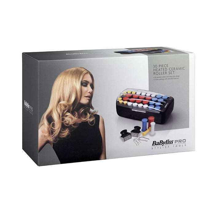 BaByliss Pro BAB3031BU 30 Piece Heated Ceramic Hair Rollers Curlers Set