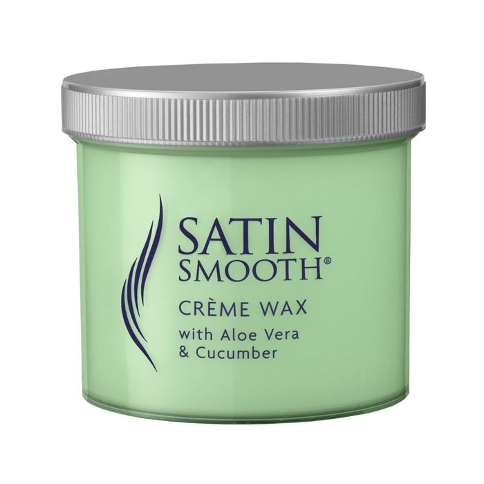 Satin Smooth Green Creme Wax With Aloe Vera & Cucumber 425g