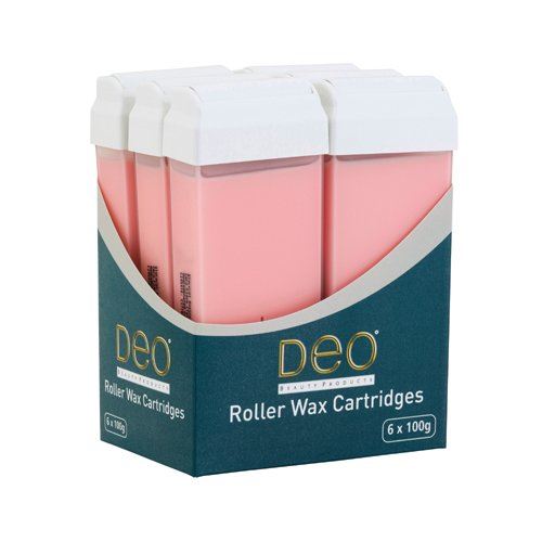 DEO Roller Waxing 100ml Pink Wax Cartridge Lotions - Pack Of 6