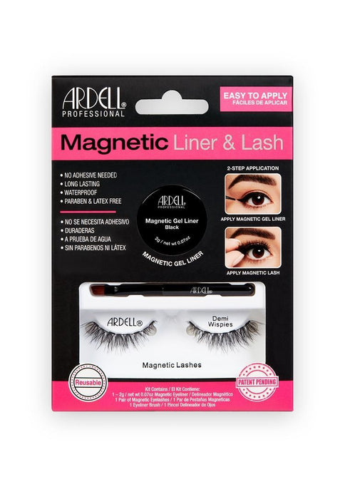 Ardell Magnetic Gel Eyeliner & Demis Wispies Eye Lashes Kit