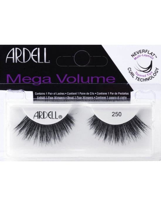 Ardell 3D Mega Volume 250 Black Maximum Tapered Thick Strip Eye Lashes