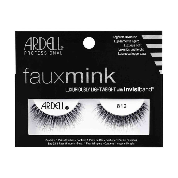 Ardell Faux Mink 812 Eye Lashes Lightweight Invisiband