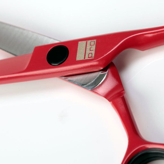 Glamtech Barber Stylist Pro Rouge 5,5" Ciseaux de coiffure en acier japonais
