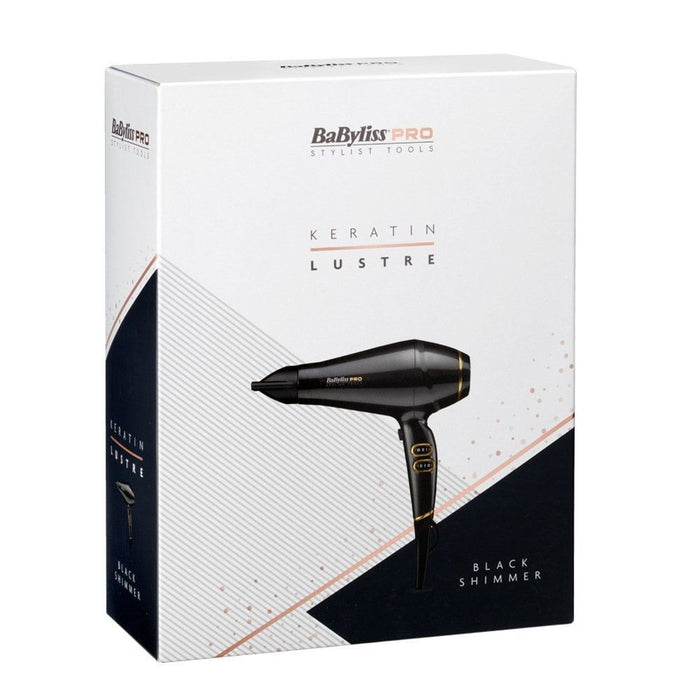 Babyliss Pro Keratin Lustre Hair Dryer 2300W - Black Shimmer